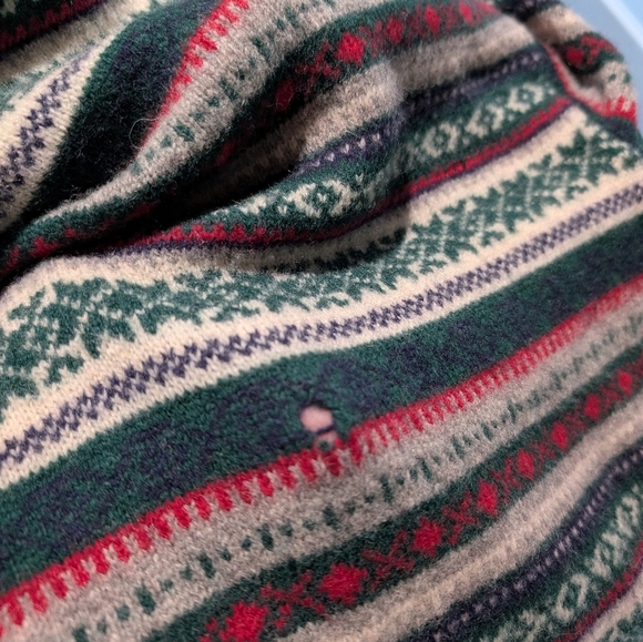 Eddie Bauer Fair Isle 100% Lambswool Crewneck Sweater, Holiday, Mens XL - Picture 5 of 5